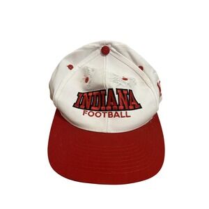 Vintage Indiana Hoosiers Hat‎ Cap Snap Back NCAA Football Logo Athletic 90s